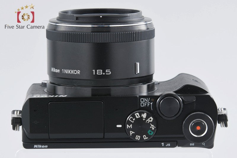 "Count 4,297" Nikon 1 J5 Black 20.8 MP Digital Camera + 1 NIKKOR 18.5mm f/1.8