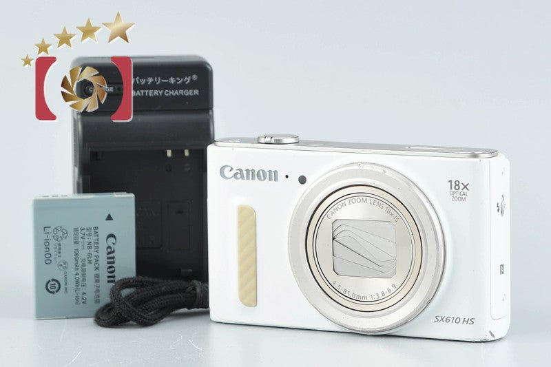 Canon PowerShot SX610 HS White 20.2 MP Digital Camera