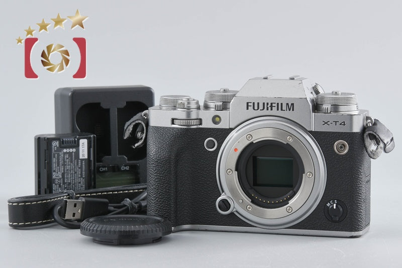 Fujifilm X-T4 Silver 26.1 MP Digital Mirrorless Camera Body