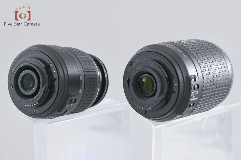"Shutter count 1,167" Nikon D40x Black 10.2 MP DSLR AF-S DX 18-55 55-200 Lenses