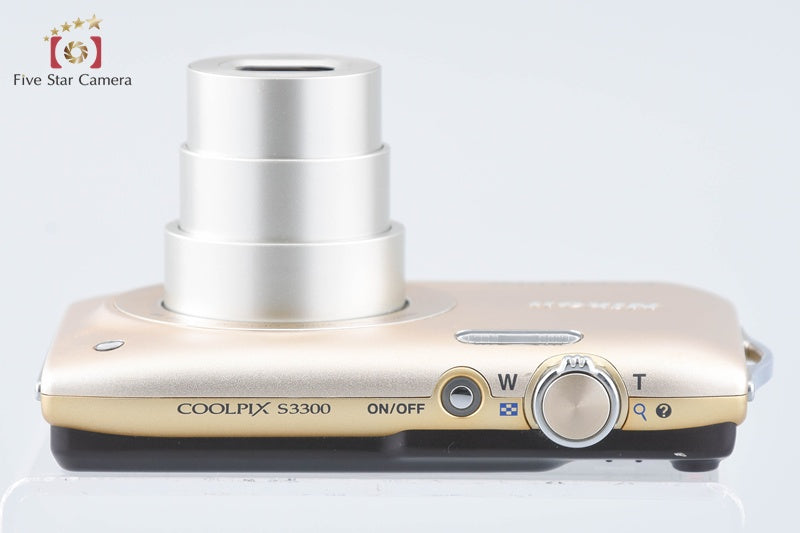 Nikon COOLPIX S3300 Sweet Gold 16.0 MP Digital Camera