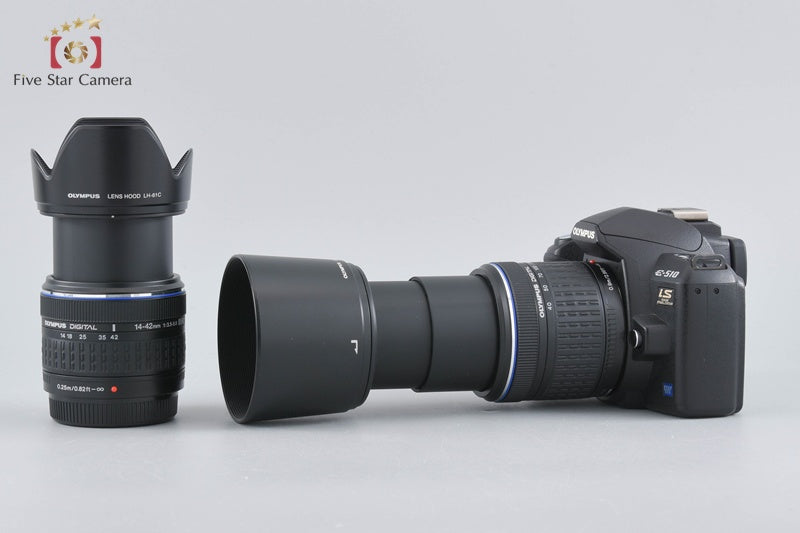 "Count 3,570" Olympus E-510 10.0 MP Digital SLR Camera 14-42 40-150 Lenses