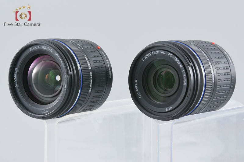 "Count 3,570" Olympus E-510 10.0 MP Digital SLR Camera 14-42 40-150 Lenses