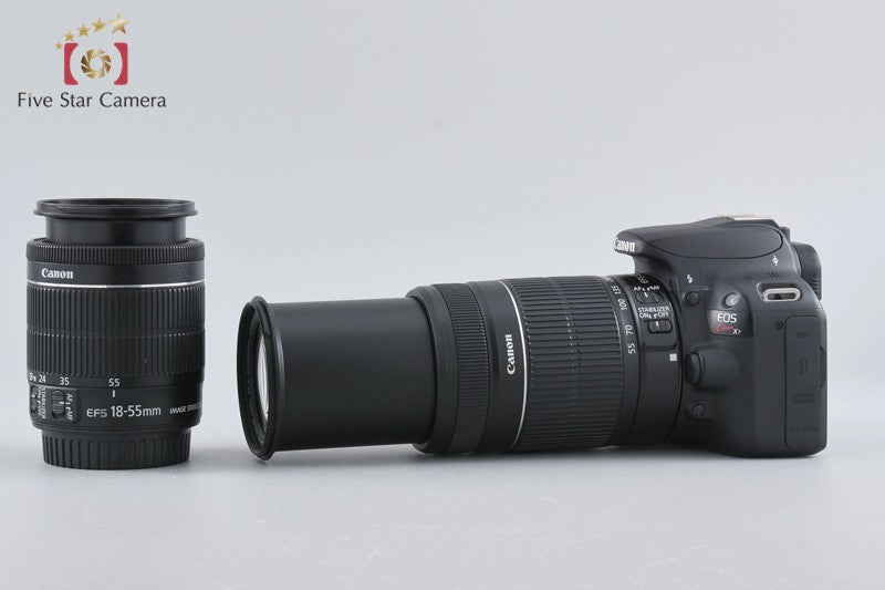 Canon EOS Kiss X7 / Rebel SL1 / 100D 18.0 MP DSLR 18-55 55-250 Lenses w/ Box