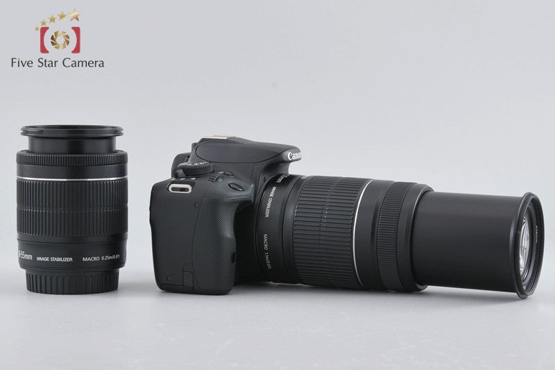 Canon EOS Kiss X7 / Rebel SL1 / 100D 18.0 MP DSLR 18-55 55-250 Lenses w/ Box