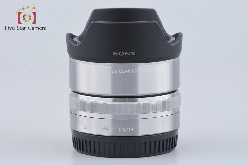 SONY E 16mm f/2.8 SEL16F28 + VCL-ECU1 Ultra Wide Converter 0.75x