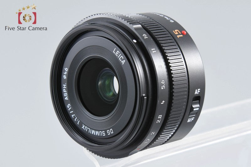 Panasonic LEICA DG SUMMILUX 15mm f/1.7 ASPH. H-X015-K Black