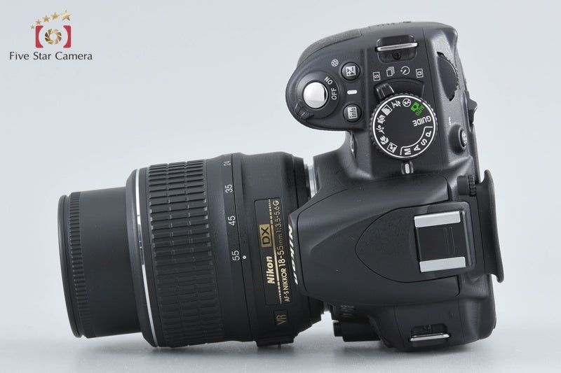 "Shutter count 1,394" Nikon D3100 Black 14.2 MP Digital SLR Camera 18-55 VR Lens