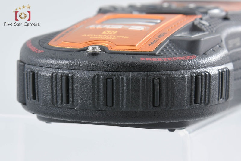 "Count 1,620" Ricoh Pentax WG-5 GPS Orange 16.0 MP Waterproof Action Camera