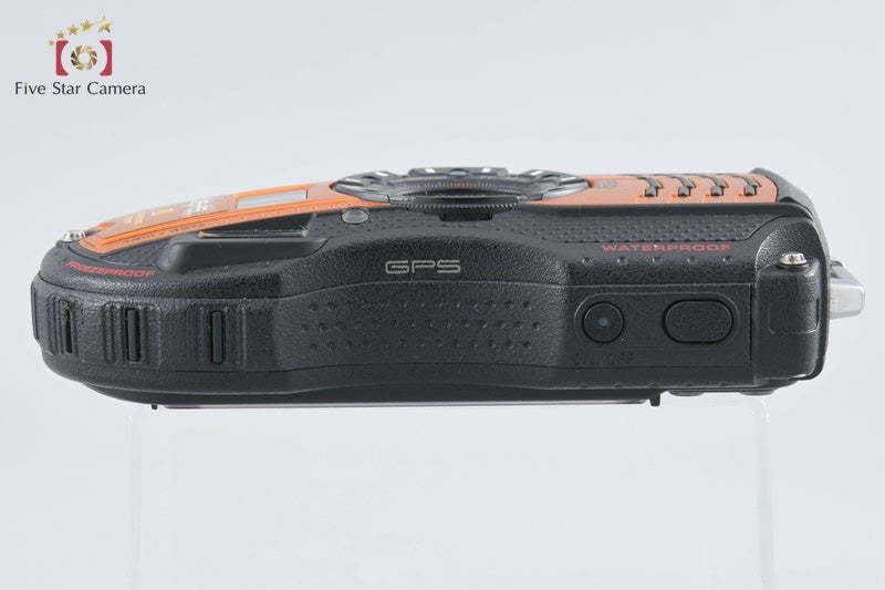 "Count 1,620" Ricoh Pentax WG-5 GPS Orange 16.0 MP Waterproof Action Camera