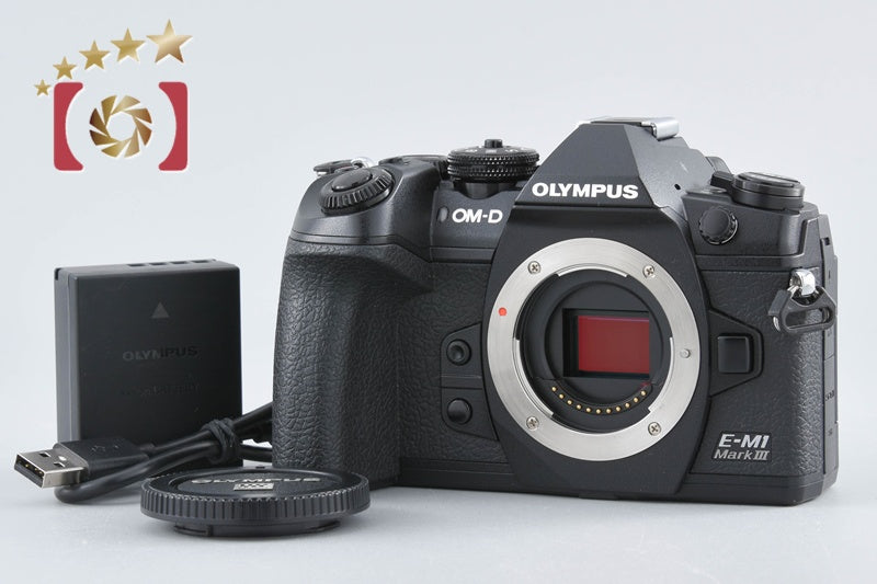 "Count 2,891" Olympus OM-D E-M1 Mark III Black 20.3 MP Digital Mirrorless Camera
