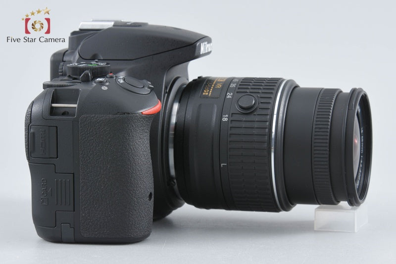 "Shutter count 53" Nikon D5500 Black 24.2 MP DSLR Camera 18-55 VR II Lens w/ Box