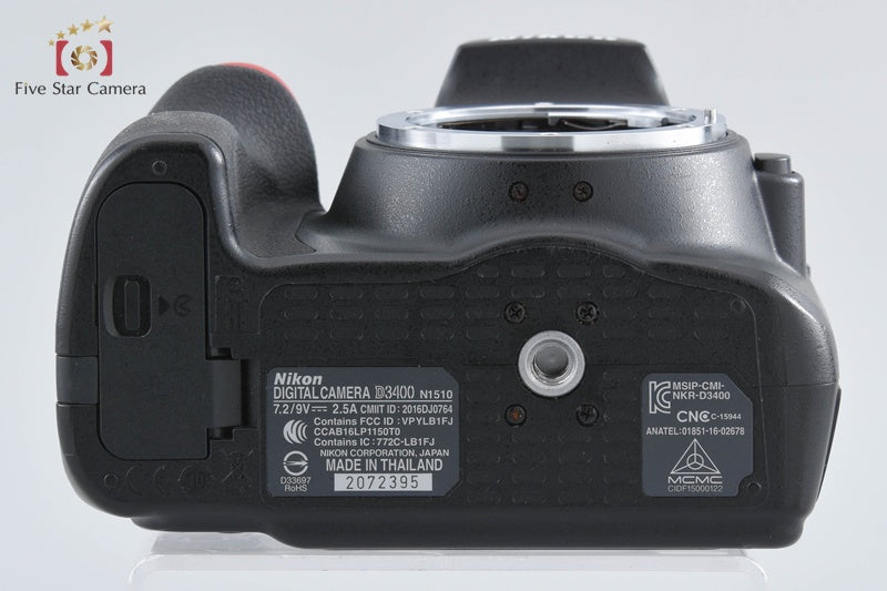 Nikon D3400 Black 24.2 MP DSLR Camera Body