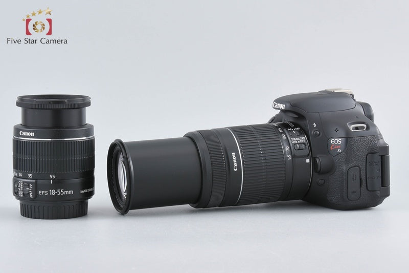 "Count 4,799" Canon EOS Kiss X5 / Rebel T3i / 600D 18.0 MP 18-55 55-250 Lenses