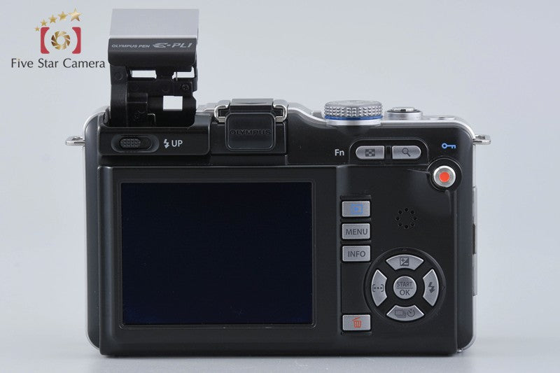 "Count 2,487" OLYMPUS PEN Lite E-PL1 Black 12.3 MP Digital Camera 14-42 Lens