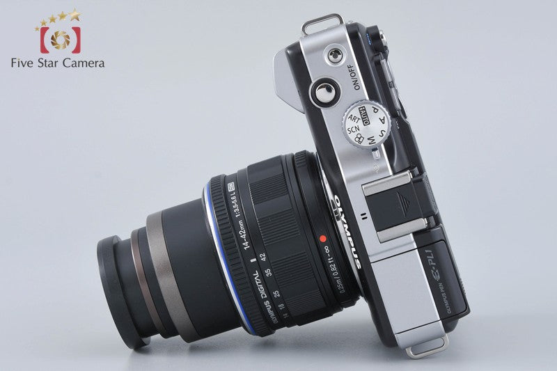 "Count 2,487" OLYMPUS PEN Lite E-PL1 Black 12.3 MP Digital Camera 14-42 Lens