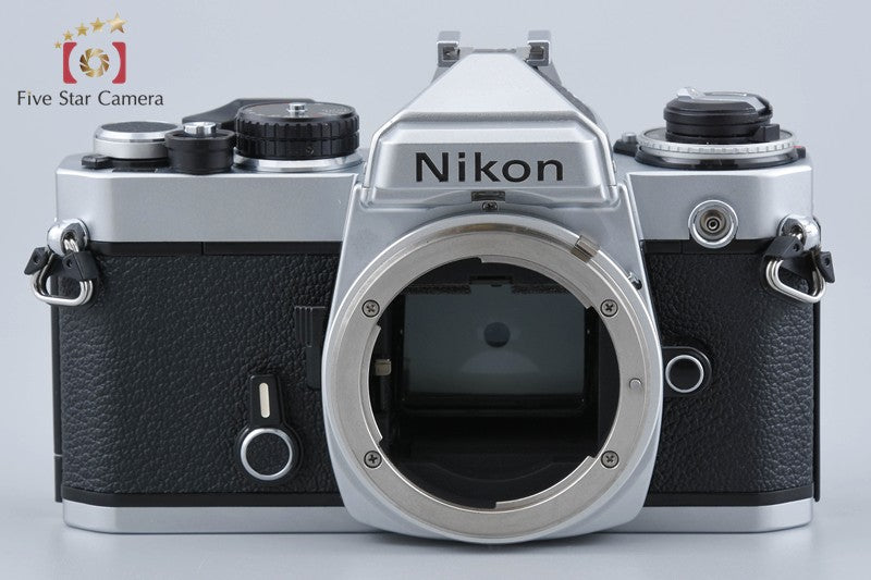Nikon FE Silver 35mm SLR Film Camera + Ai-S NIKKOR 50mm f/1.8