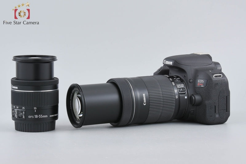 "Count 1,694" Canon EOS Kiss X9i / Rebel T7i / 800D 24.2 MP 18-55 55-250 Lenses