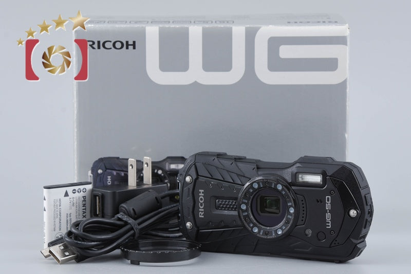"Shutter count 963" Ricoh Pentax WG-50 Black 16.0 MP Action Camera w/ Box