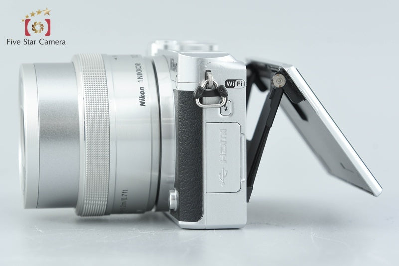 "Shutter count 3,853" Nikon 1 J5 Silver 20.8 MP Digital Camera 10-30 VR Lens