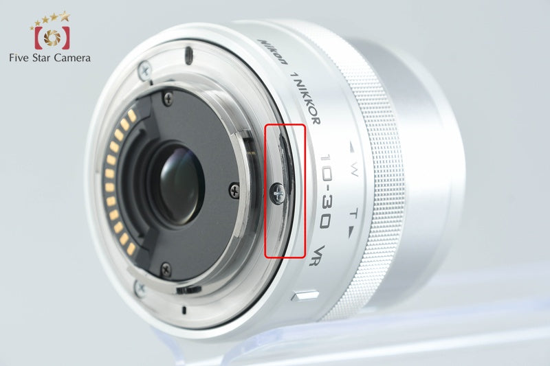 "Shutter count 3,853" Nikon 1 J5 Silver 20.8 MP Digital Camera 10-30 VR Lens