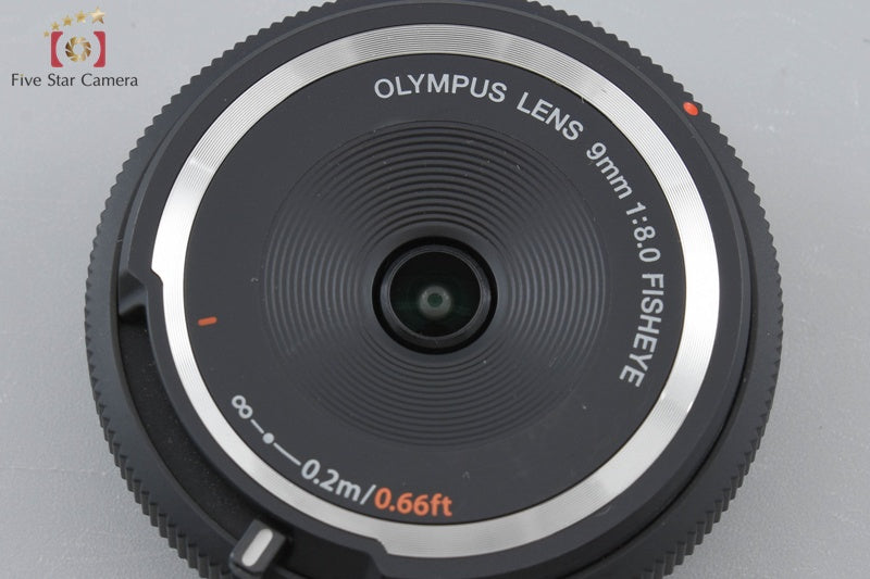 Olympus FISHEYE Body Cap Lens 9mm f/8 Black BCL-0980 w/ Box