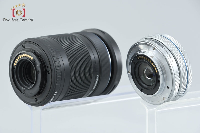 Olympus OM-D E-M10 Mark II Silver 16.1 MP 14-42 40-150 Lenses