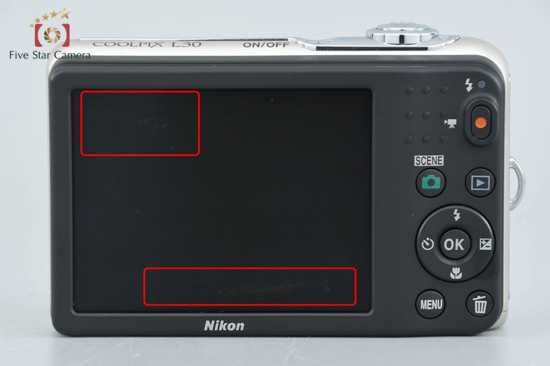 Nikon COOLPIX L30 Silver 20.0 MP Digital Camera