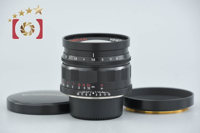 Voigtlander NOKTON 50mm f/1.5 Aspherical Black L39 LTM Leica Thread Mount