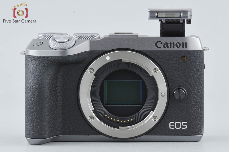 "Count 1,000" Canon EOS M6 Mark II Silver 32.5 MP EF-M 15-45 IS STM Lens