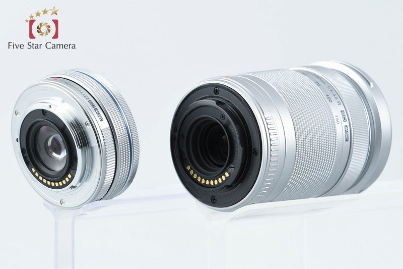 "Count 673" Olympus PEN Lite E-PL7 White 16.1 MP EZ 14-42 40-150 Lenses w/ Box