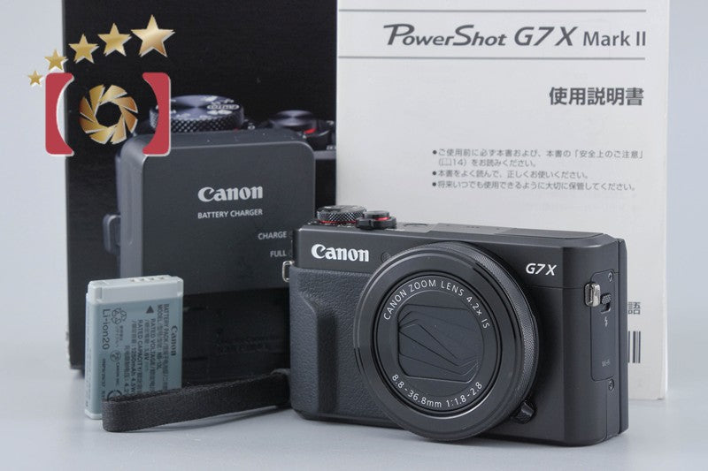 Canon Powershot G7X Mark II Black 20.1 MP Digital Camera w/ Box