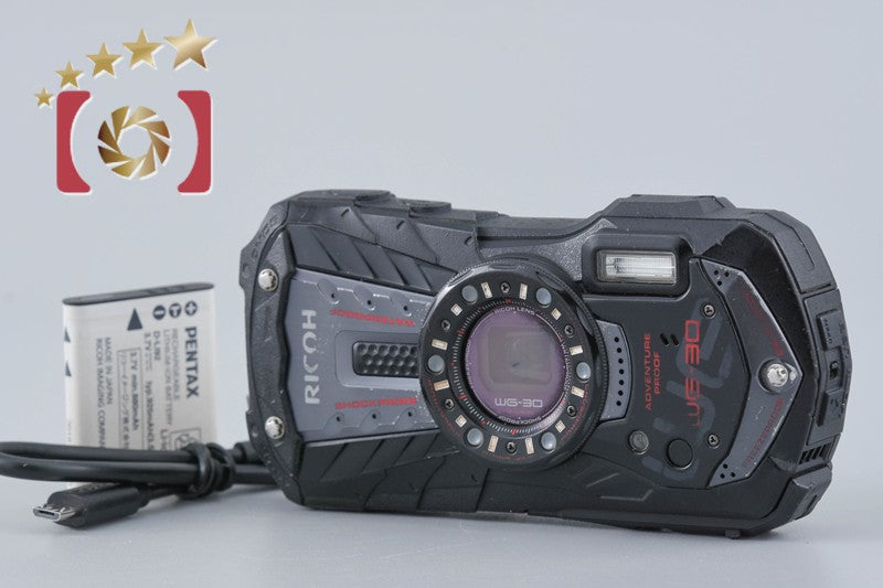 Ricoh PENTAX WG-30 Black 16.0 MP Waterproof Action Camera