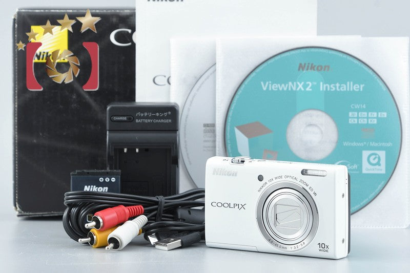 Nikon COOLPIX S6200 Natural White 16.0 MP Digital Camera w/ Box