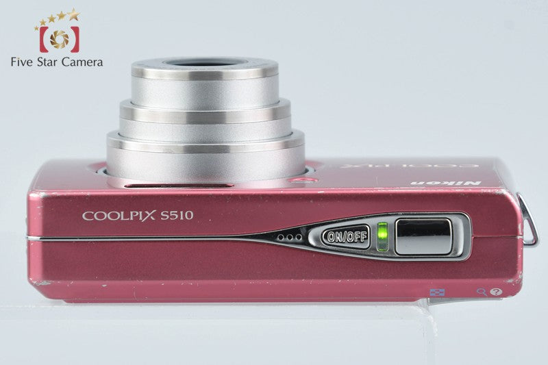 Nikon COOLPIX S510 Raspberry Red 8.1 MP Digital Camera