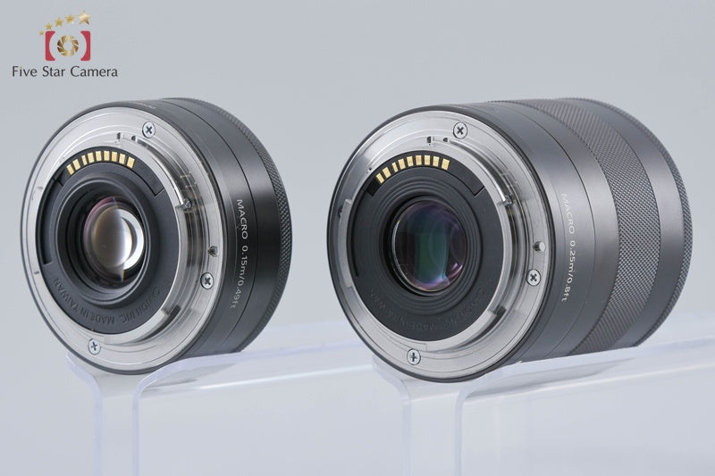 Canon EOS M Red 18.0 MP Mirrorless Camera 18-55 22 Lenses