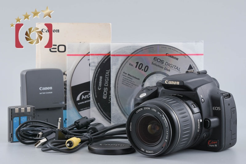 Canon EOS kiss Digital N Black 8.0 MP Digital SLR Camera 18-55 Lens