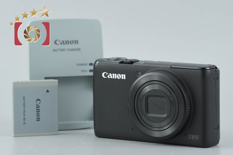 Canon PowerShot S95 Black 10.0 MP Digital Camera