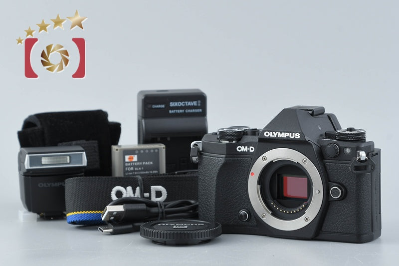 "Count 1,783" Olympus OM-D E-M5 Mark II Black 16.1 MP Digital Camera