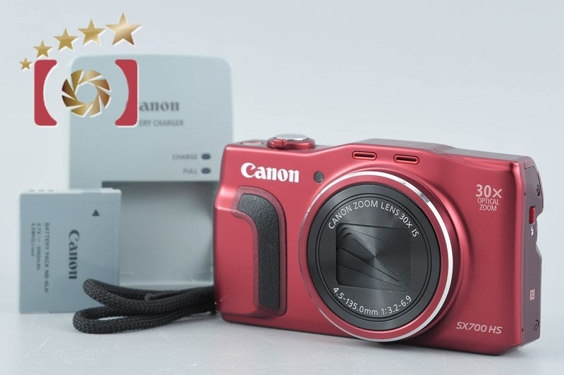 Canon PowerShot SX700 HS Red 16.1 MP Digital Camera
