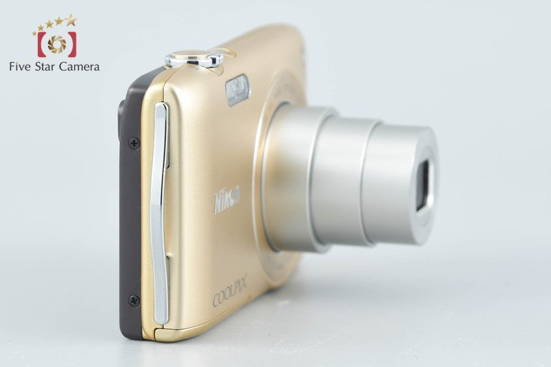 Nikon COOLPIX S3300 Sweet Gold 16.0 MP Digital Camera w/ Box