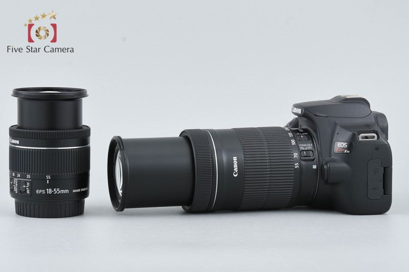 Canon EOS Kiss X10 / Rebel SL3 / 250D / 200DII 24.1MP 18-55 55-250 Lenses w/ Box