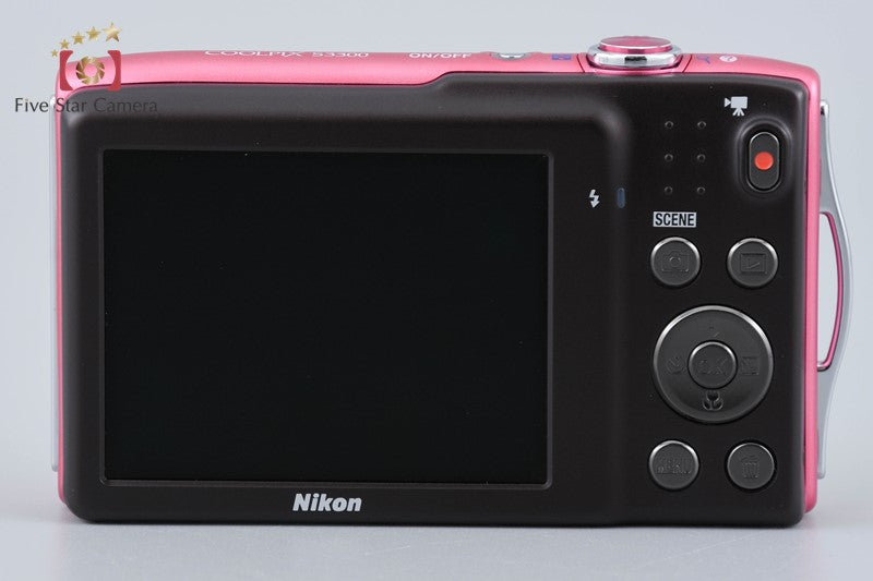 Nikon COOLPIX S3300 Strawberry Pink 16.0 MP Digital Camera