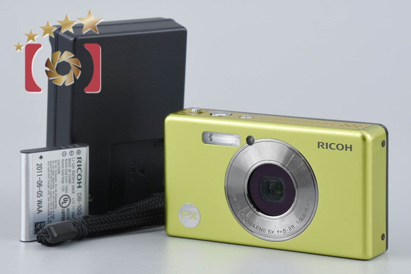 Ricoh PX Lime green 16.0 MP Waterproof Digital Camera from Japan