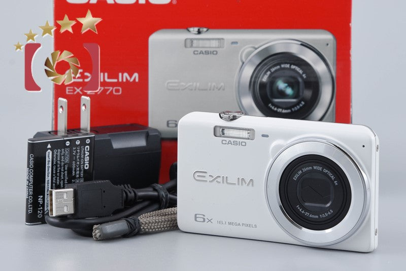 CASIO EXILIM EX-Z770 White 16.1 MP Digital Camera w/ Box