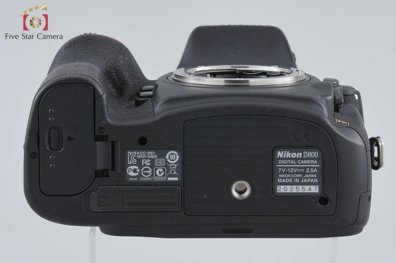 "Shutter count 1,918" Nikon D800 36.3 MP Full Frame Digital SLR Camera Body