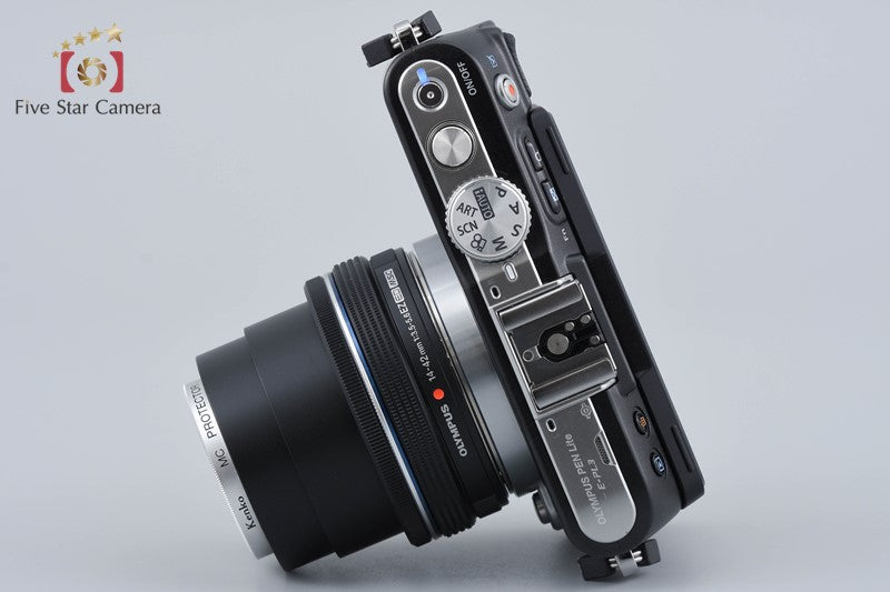 "Shutter count 2,479" Olympus PEN Lite E-PL3 Black 12.3 MP 14-42 EZ Lens