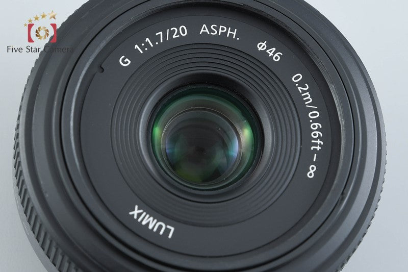 Panasonic LUMIX G 20mm f/1.7 ASPH. H-H020