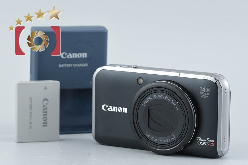 Canon PowerShot SX210 IS Black 14.1MP Digital Camera