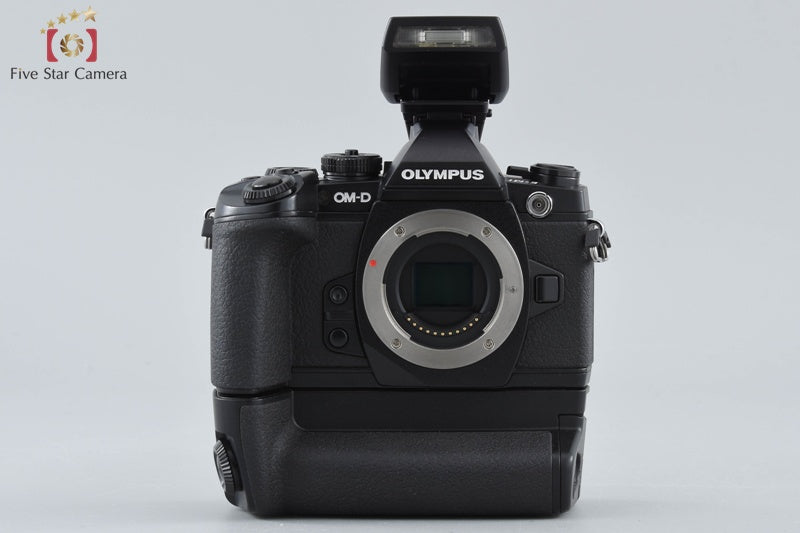Olympus OM-D E-M1 Black 16.3 MP Digital Mirrorless Camera + HLD-7 Battery holder